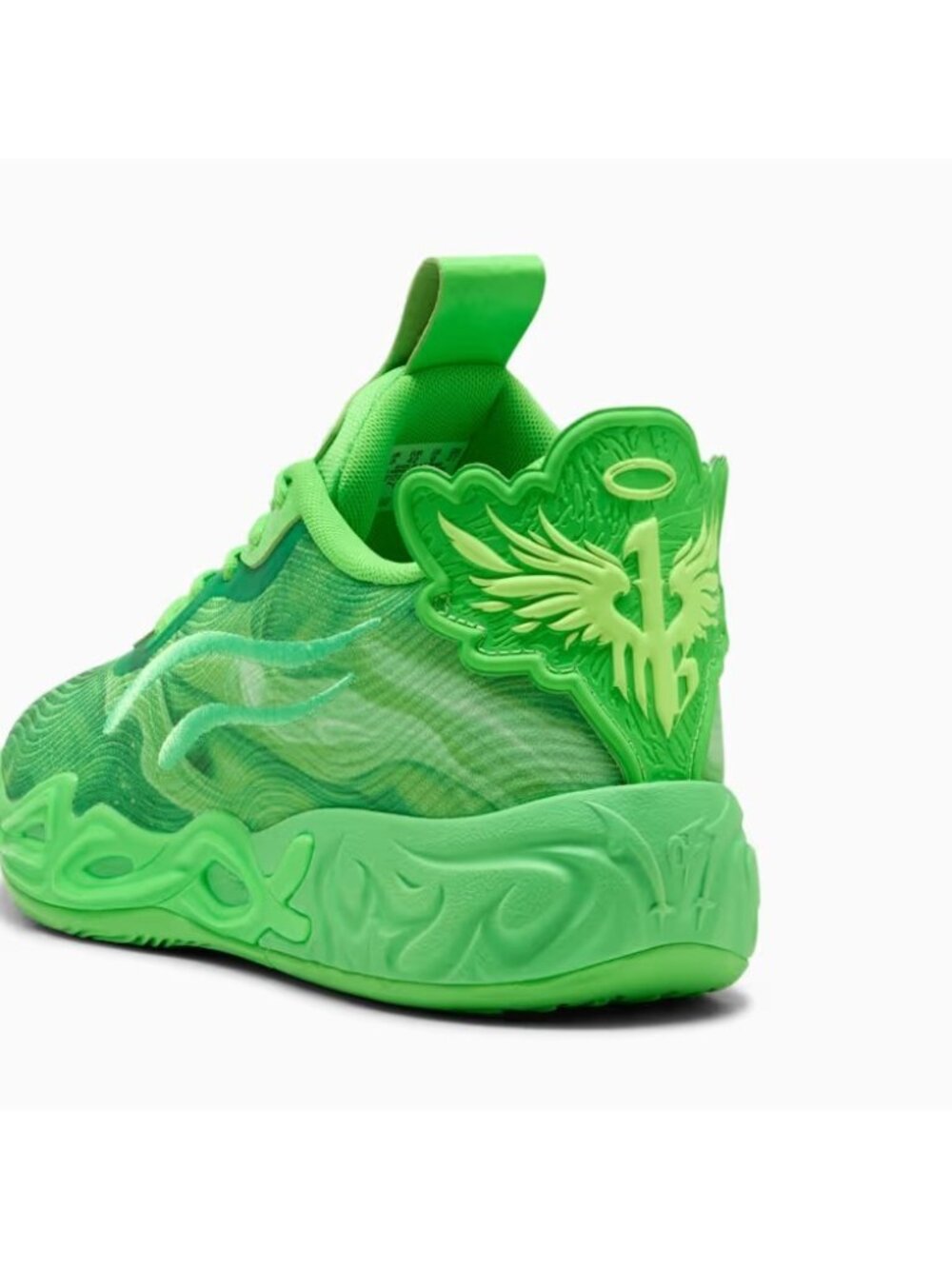 Puma Lamelo Ball MB.04 Team Green Glare Basketball Shoes Sneaker Men Size: 12 - Picture 2 of 6
